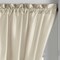 Threadmade Home Colette Faux Silk French Door Window Panel, Ivory - 54"W x 72"L